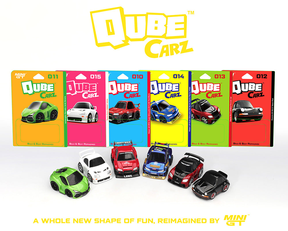 Mini GT Qube Carz Series 3 Set of 6 Factory Sealed Case QubeCarz