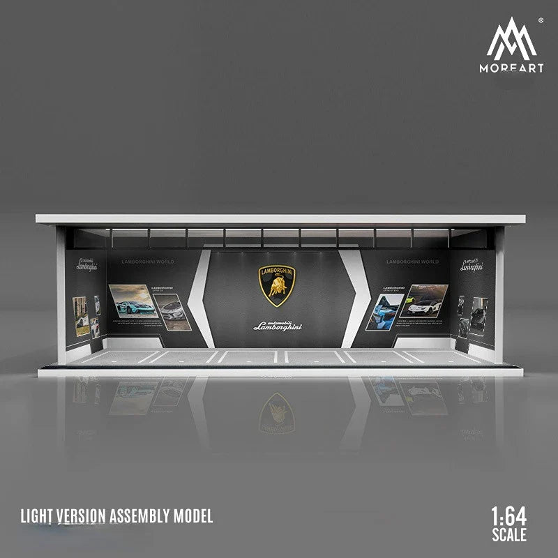 1:64 Scale Acrylic Lighted Diorama Parking Lot - Parking Garage