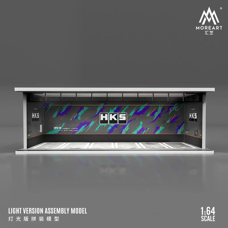 1:64 Scale Acrylic Lighted Diorama Parking Lot - Parking Garage