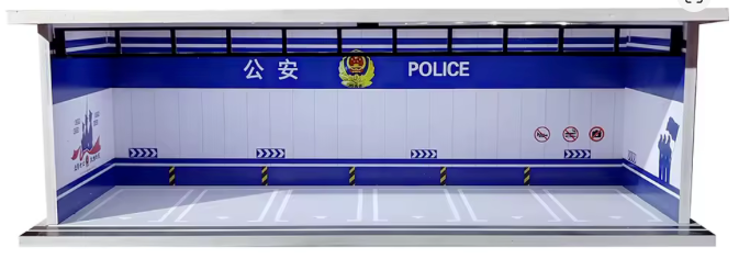1:64 Scale Acrylic Lighted Diorama Parking Lot & Garage Scenes
