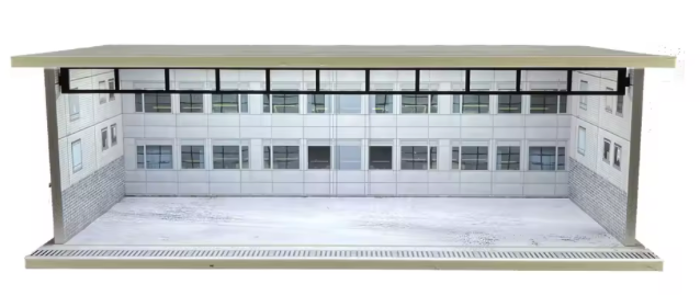 1:64 Scale Acrylic Lighted Diorama Parking Lot & Garage Scenes