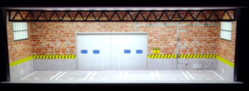 1:64 Scale Acrylic Lighted Diorama Parking Lot & Garage Scenes