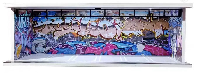 1:64 Scale Acrylic Lighted Diorama Parking Lot & Garage Scenes