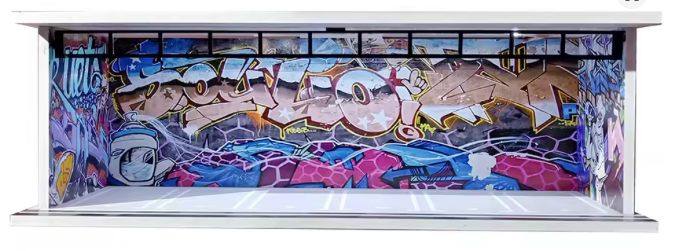 1:64 Scale Acrylic Lighted Diorama Parking Lot & Garage Scenes