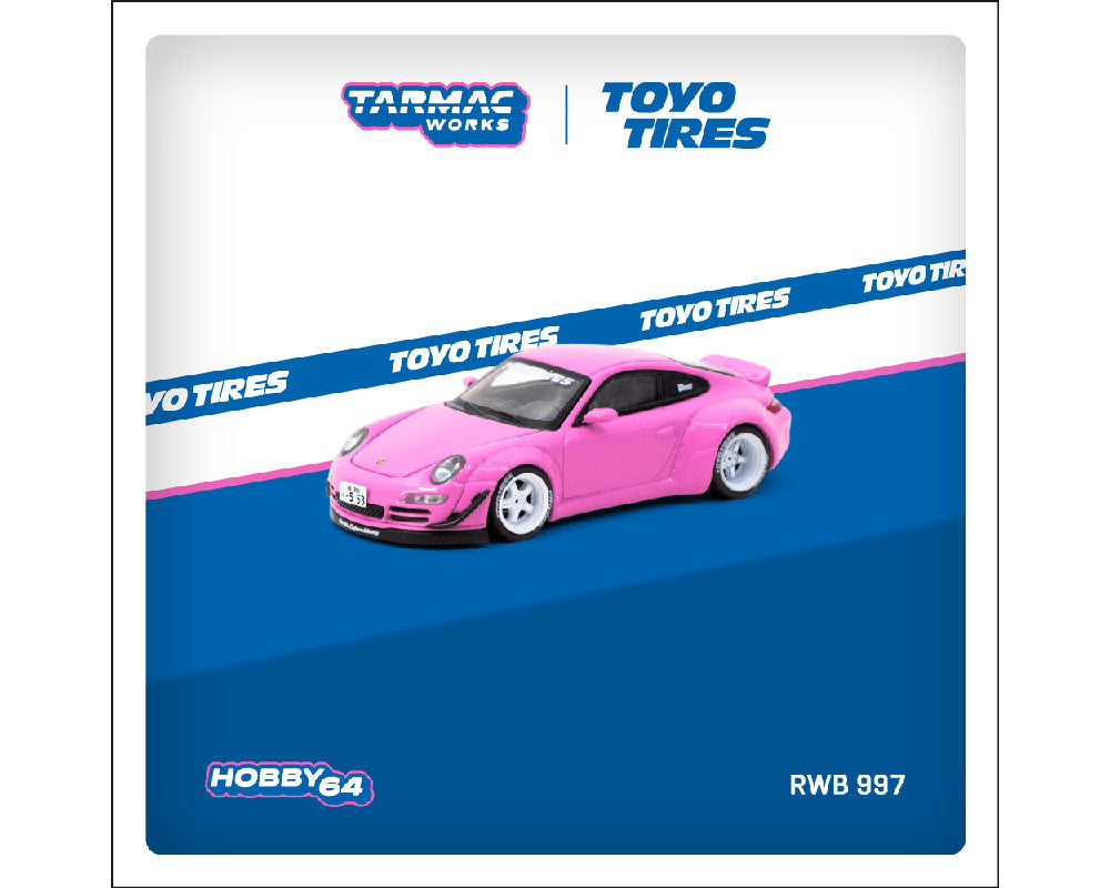 Tarmac Works Hobby64 1:64 RWB 997 Toyo Tires Pink Preorder