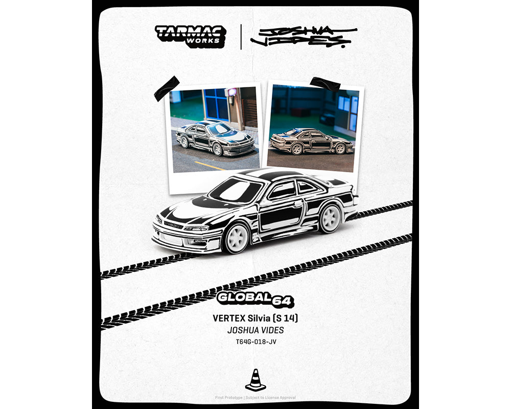 Tarmac Works Global64 Vertex Nissan Silvia S14 Designed by JOSHUA VIDES