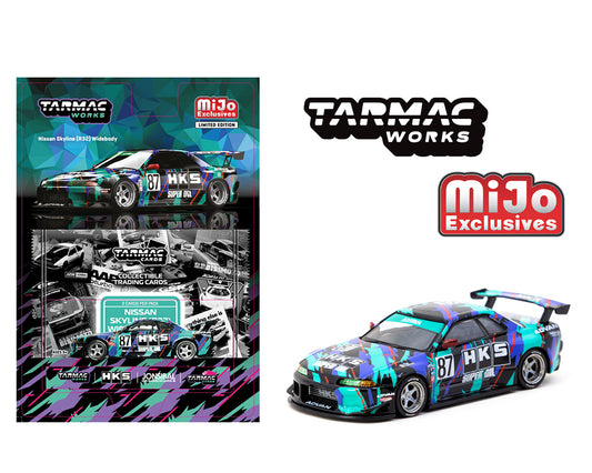 Tarmac Works Global64 Nissan Skyline (R32) Widebody Jonsibal Designworks & HKS with Card Pack Preorder
