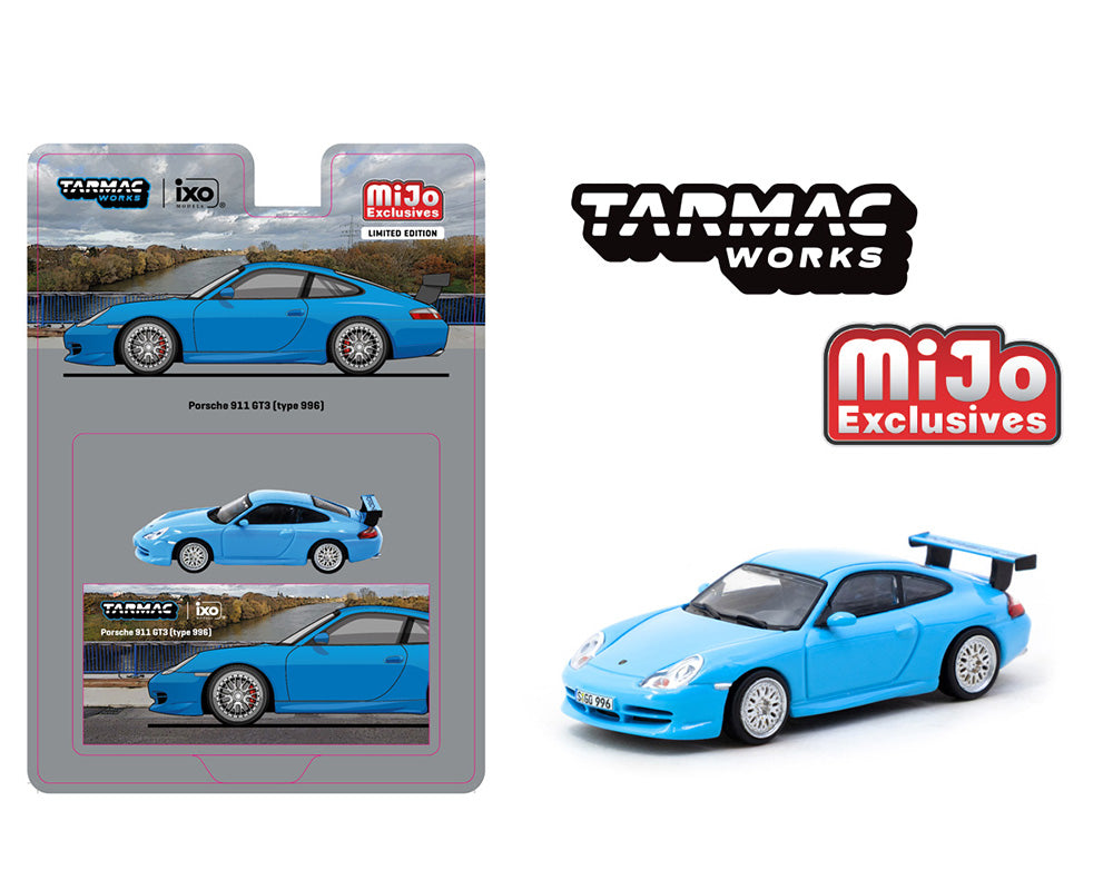 Tarmac Works ixo Models Global64 Porsche 911 GT3 (Type 996) Light Blue