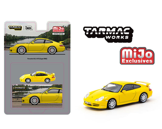 Tarmac Works ixo Models Global64 Porsche 911 GT3 (996) Yellow Preorder
