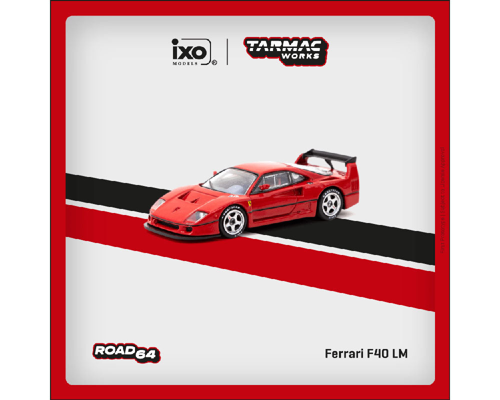 Tarmac Works IXO Models Road64 1:64 Ferrari F40 LM Red Preorder