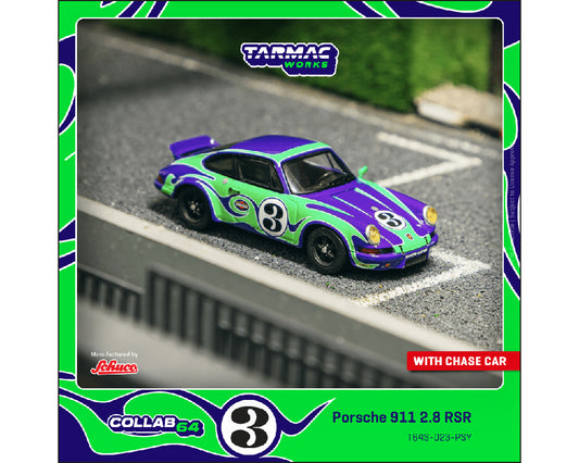 Tarmac Works x Schuco Collab64 Porsche 911 2.8 RSR Psychodelic Green Preorder