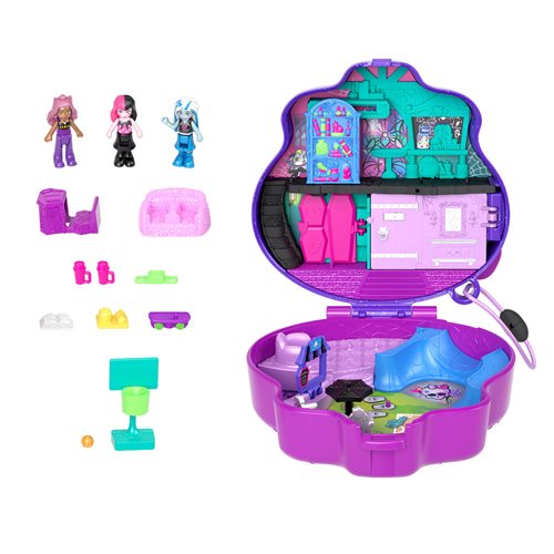 Monster High Polly Pocket Compact Playset Draculaura Clawdeen & Frankie Stein