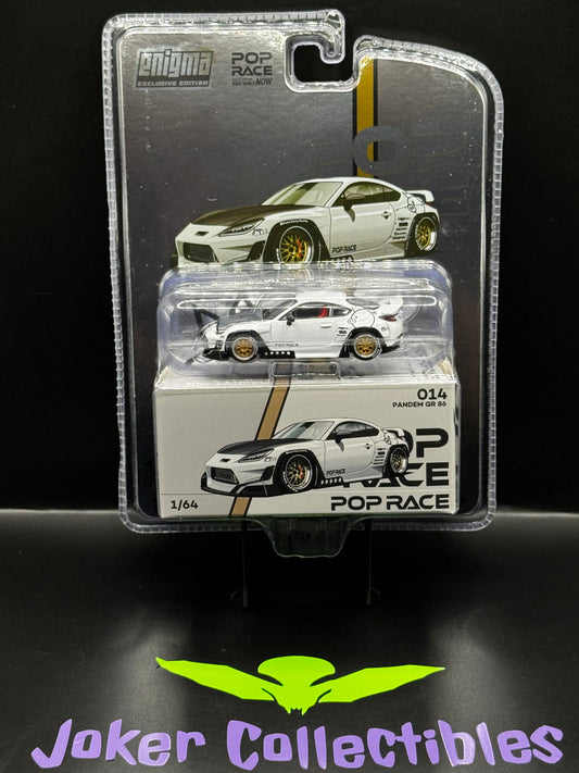 Pop Race Pandem Toyota GR86 Crystal White Pearl 014 Enigma Exclusive