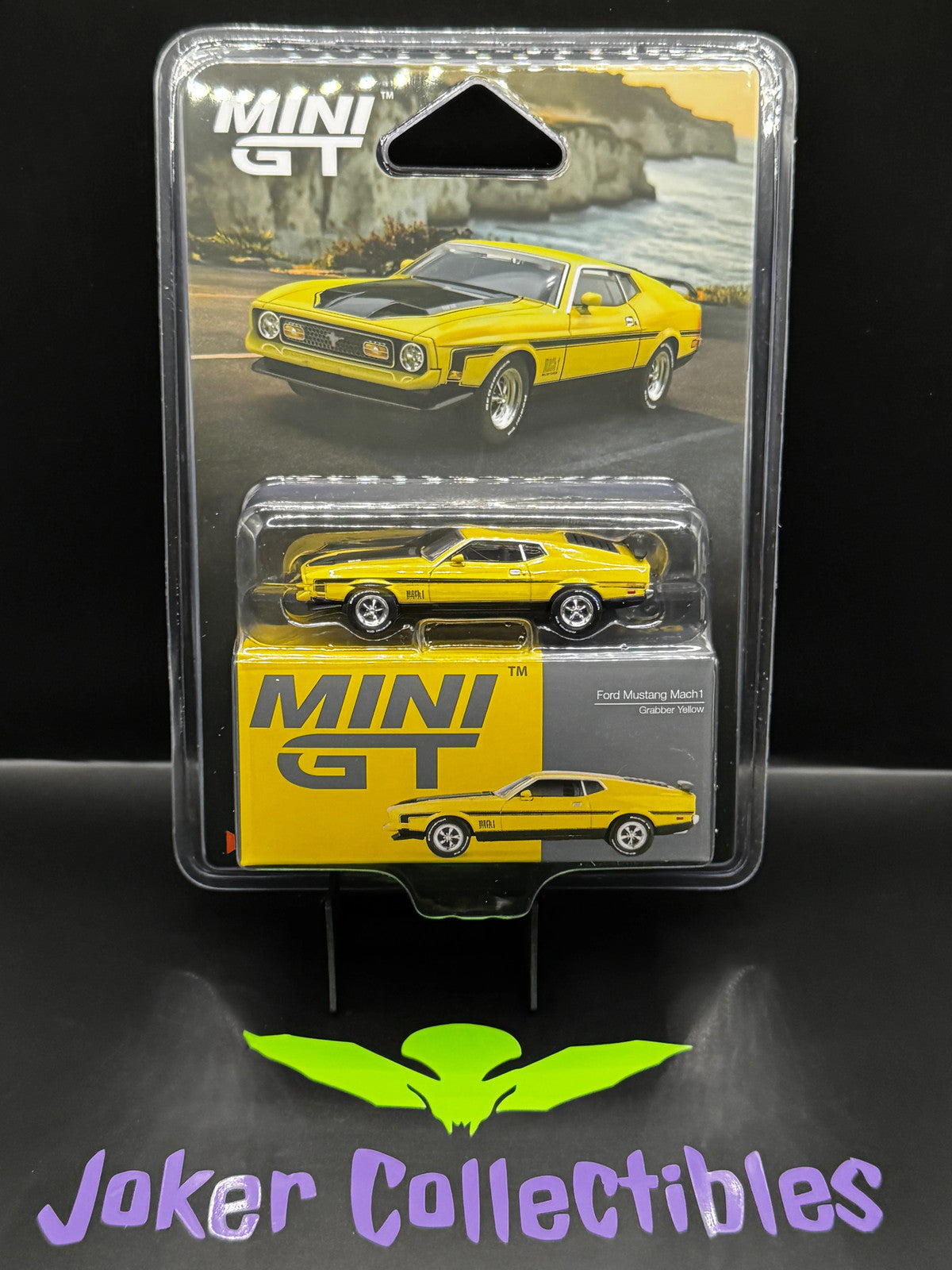 Mini GT #1139 Ford Mustang Mach 1 Grabber Yellow
