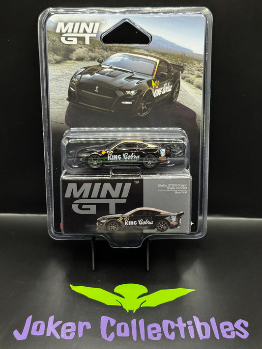Mini GT #1130 Ford Mustang Shelby GT500 Dragon Snake Concept Black & Gold King Cobra
