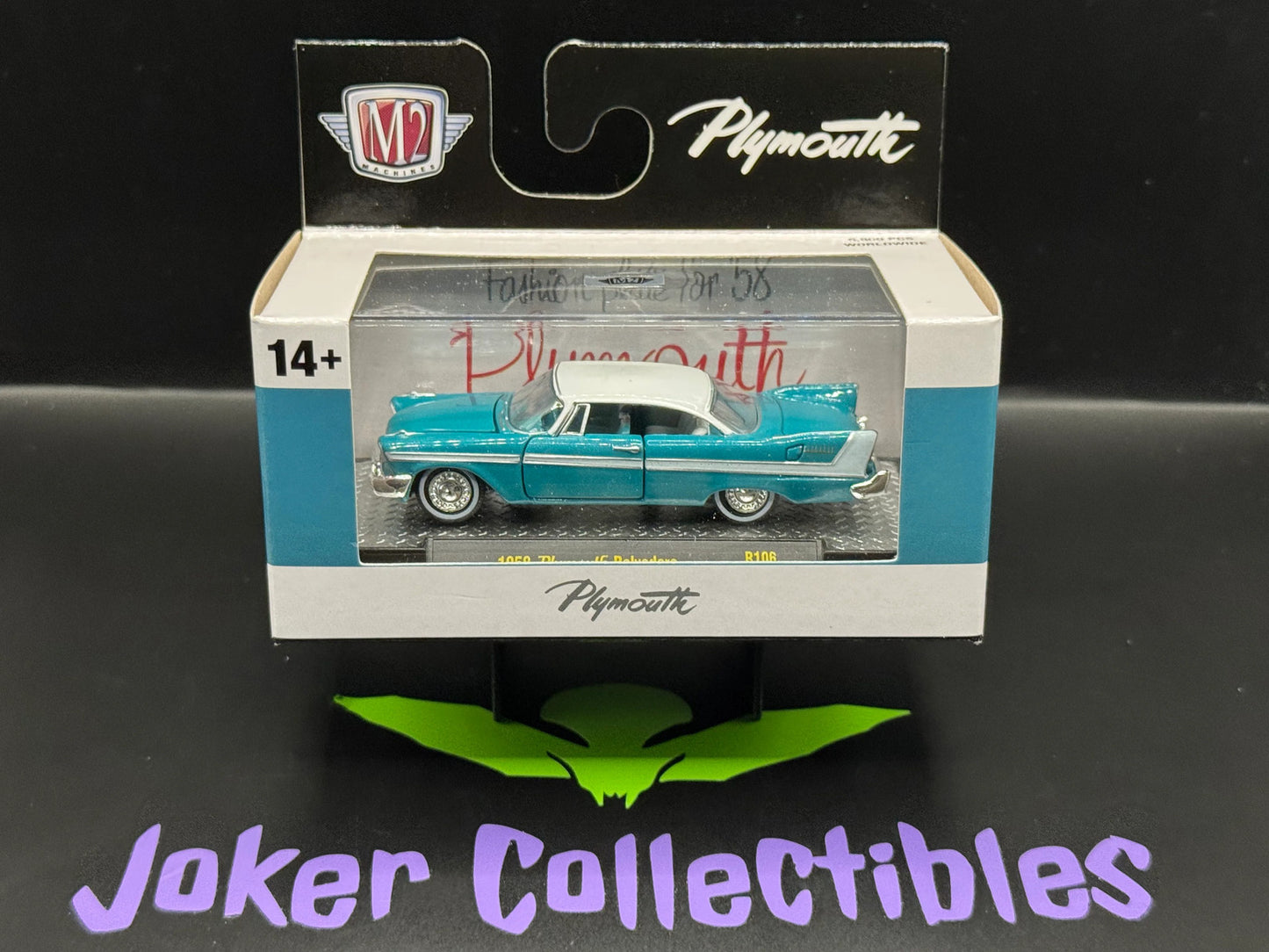 M2 Machines Turquoise Blue Green 1958 Plymouth Belvedere R106 25-109