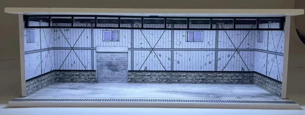 1:64 Scale Acrylic Lighted Diorama Parking Lot & Garage Scenes