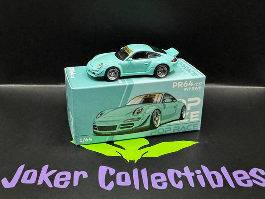 Pop Race RWB Porsche 997 Tiffany Blue PR64-237