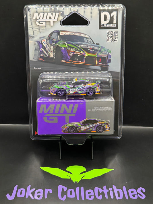 Mini GT #951 Toyota GR Supra KUHL 2021 D1GP EVANGELION RACING 2021 Japan Exclusive
